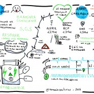 Sketchnote sur la formation premier secours, 2016, par @RomainCouturier, www.terredagile.com - par <a href="http://www.fgcp.net/Romain Couturier">Romain  Couturier</a>